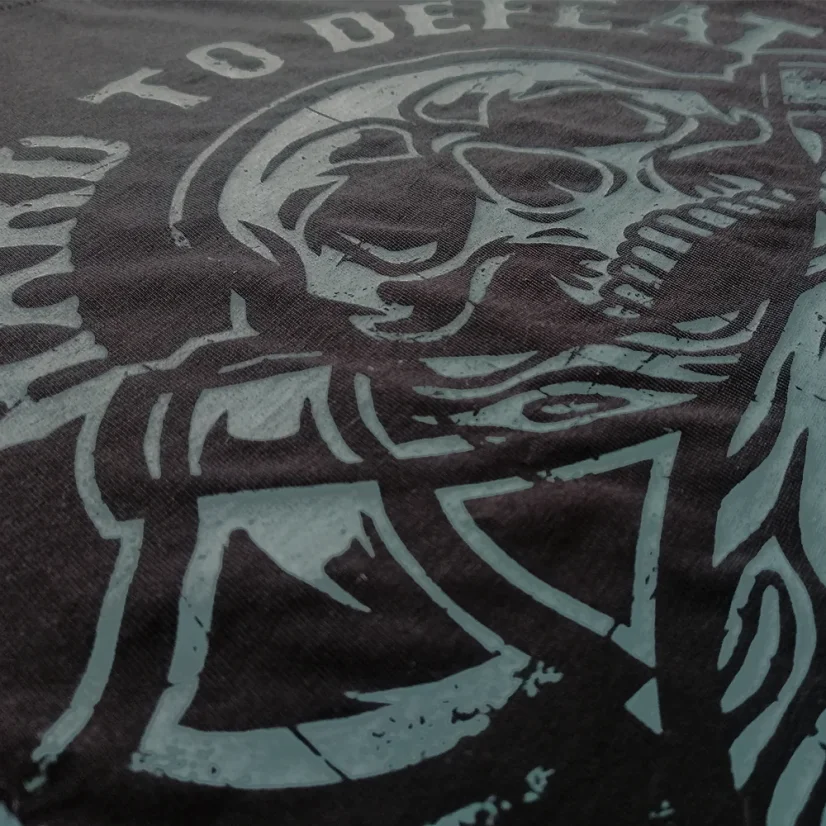 Męska koszulka PRiDEorDiE Hard To Defeat - Wielkość: 2XL