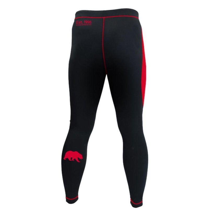 Colanți compresivi pentru bărbați REVGEAR Grizzly – negru/roșu - Mărime: M