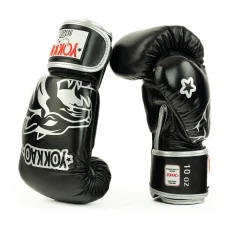 YOKKAO Original Silver Boxing Gloves – Absolute Black