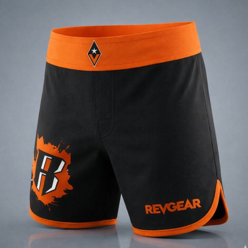 Dziecięce spodenki treningowe MMA REVGEAR - pomarańczowe - Wielkość: Youth M