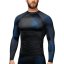 Rashguard Hayabusa Geo Long Sleeve - Méret: M, Színes: Fekete/kék