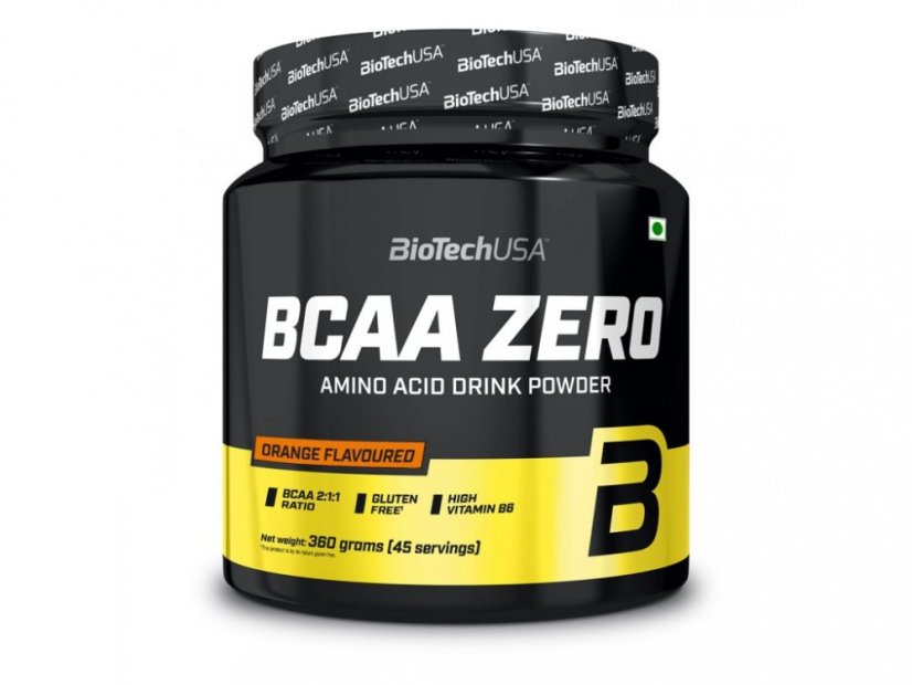 BioTech BCAA  + Glutamine Zero 360 g - Příchuť: Orange