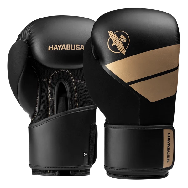 Hayabusa S4 boxerské rukavice – černá/zlatá