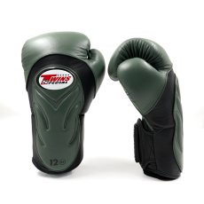 Twins Special BGVL 6 Deluxe Boxhandschuhe – Schwarz/Olivgrün