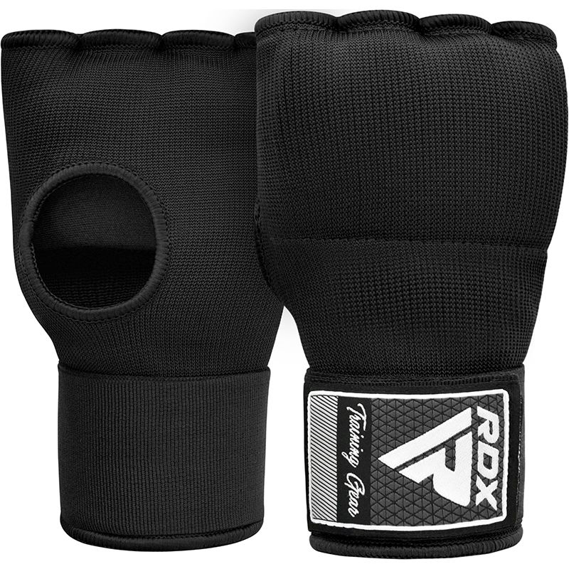 Bandaje de mână pentru box cu gel RDX HYP-IS2 - Mărime: M, Culoare: Negru