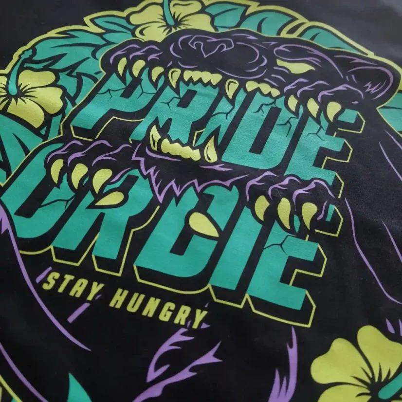 Pánské tričko PRiDEorDiE Stay Hungry - Velikost: L