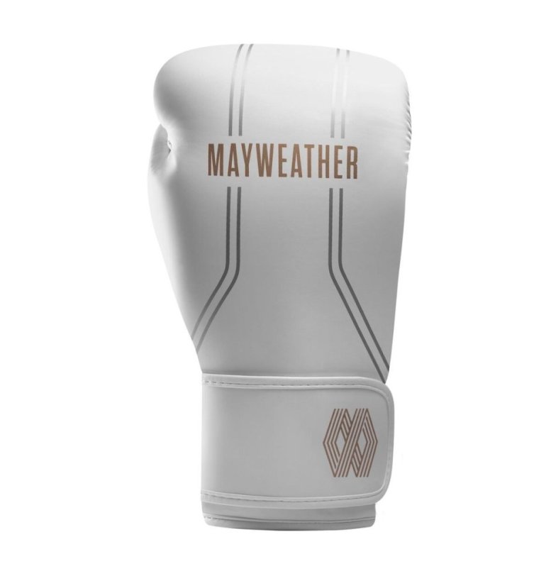 Boxerské rukavice HAYABUSA Mayweather Contender - bílá/zlatá - Váha rukavic v Oz: 16oz