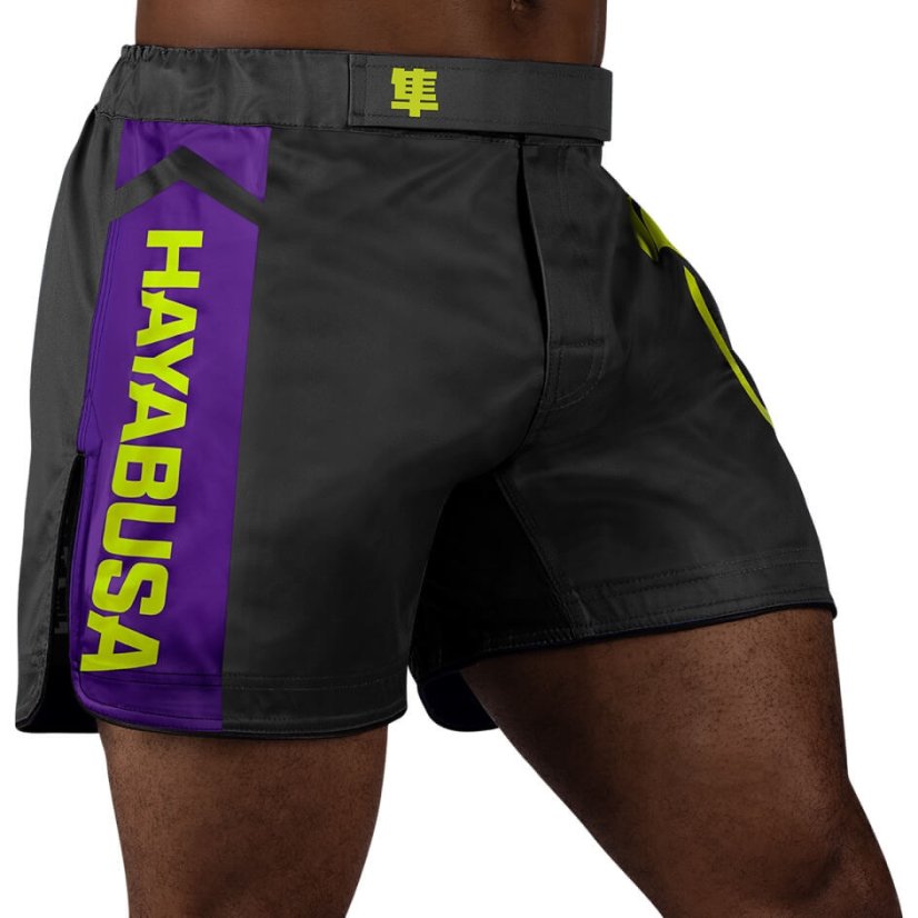 Hayabusa Icon Fight Mid Length Shorts - black/green
