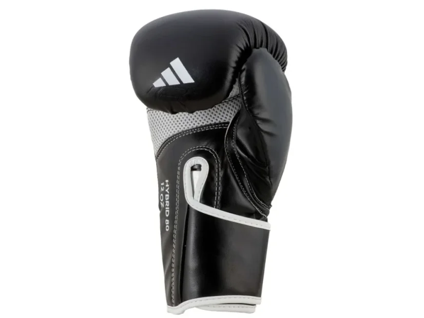 Adidas Hybrid 80 Boxing Gloves – Black/White - Weight of gloves: 16oz