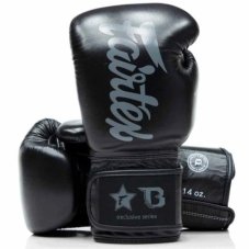 Boxerské rukavice Fairtex - Booster FXB BG V2 - čierna/sivá