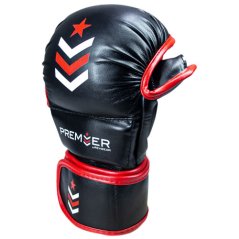 Rękawice MMA REVGEAR Premier Deluxe - czarny/czerwony