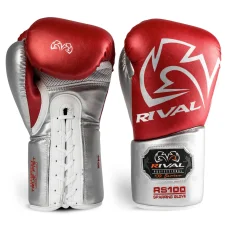 Rival RS100 professzionális sparring boxkesztyű - piros/ezüst