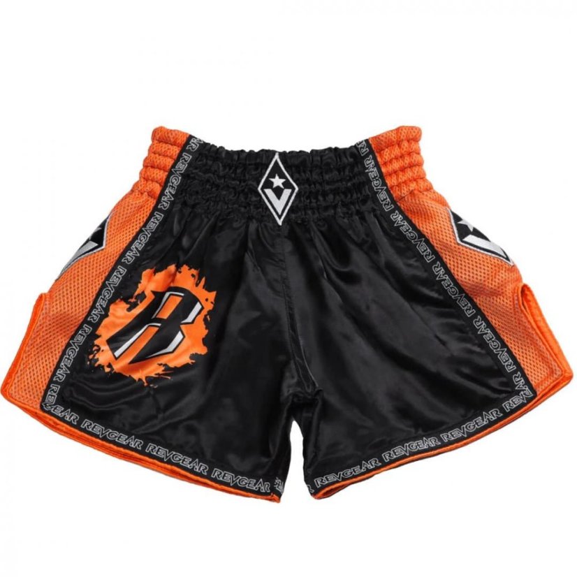 Pantaloni scurti Muai Thay pentru copii REVGEAR Ranked - portocaliu