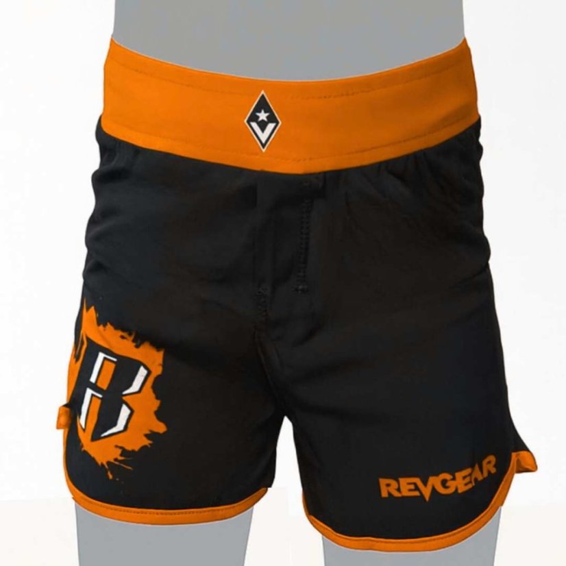 Dziecięce spodenki treningowe MMA REVGEAR - pomarańczowe - Wielkość: Youth S