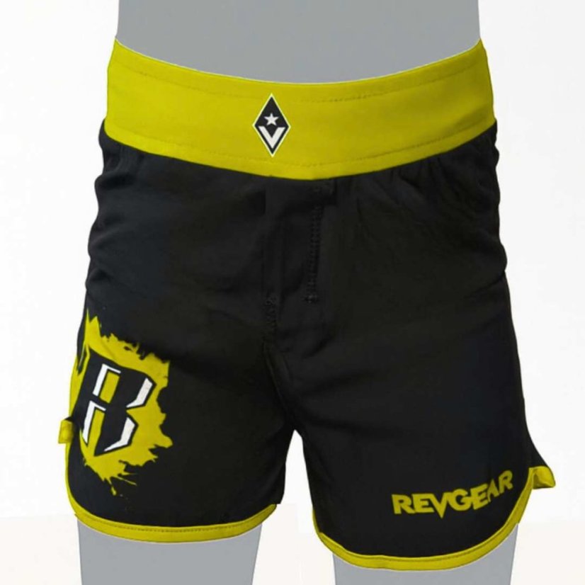Children's MMA training shorts REVGEAR - yellow - Size: Youth L