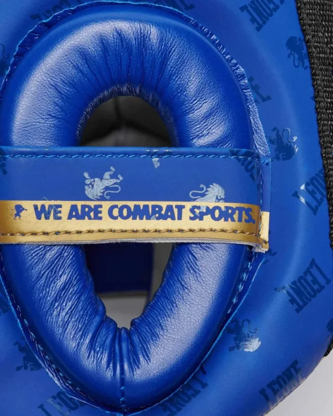 Kask Bokserski Leone CS445 DNA – niebieski - Wielkość: M