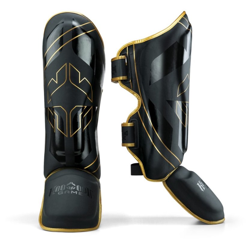 Shin Guards Ground Game Logo 3.0 Gold