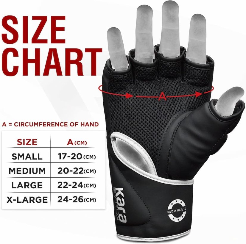 MMA rukavice RDX Kara F6 - black