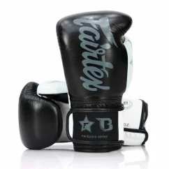 Boxerské rukavice Fairtex FXB BG V2 - černá/bílá