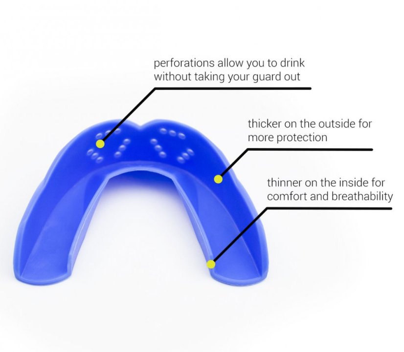 SISU 3D mouth guard - Size: Youth (under 150 cm tall), Color: Intense Red 3D