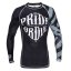 PRiDEorDiE Reckless Black and White Rashguard