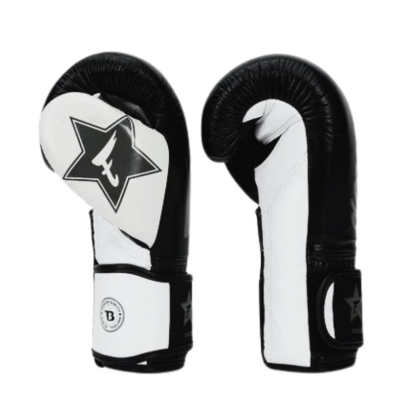 Boxerské rukavice Fairtex - Booster FXB BG V2 - černá/bílá - Váha rukavic v Oz: 12oz