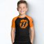 Rashguard dziecięcy REVGEAR z krótkim rękawem - pomarańczowy - Wielkość: Youth L