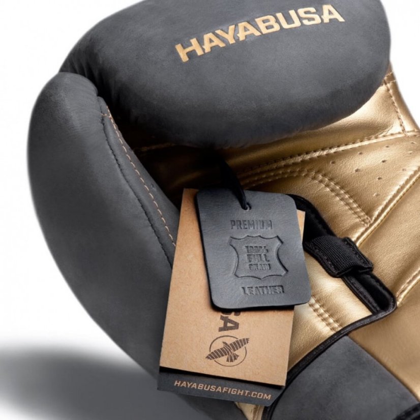 Hayabusa T3 LX Boxing Gloves - obsidian/gold