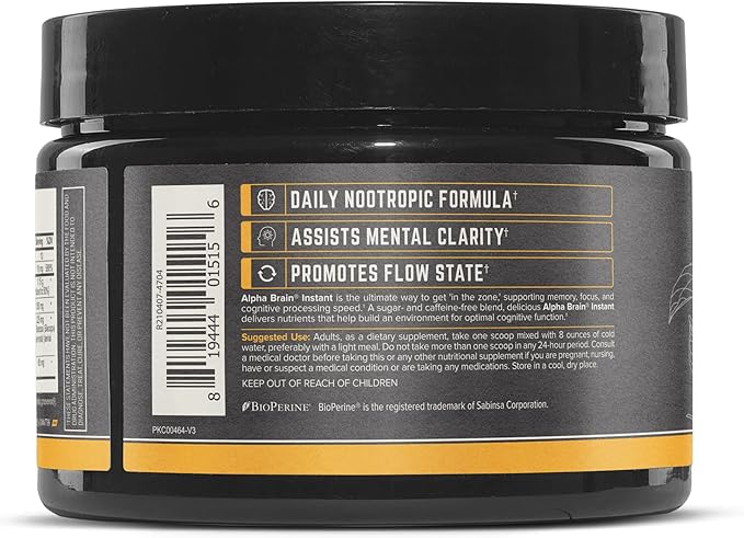ONNIT Alpha Brain Memory & Focus - Brzoskwinia