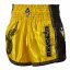 Muay Thai Pantaloni scurți REVGEAR Legends Valhalla - galben/negru - Mărime: XXS