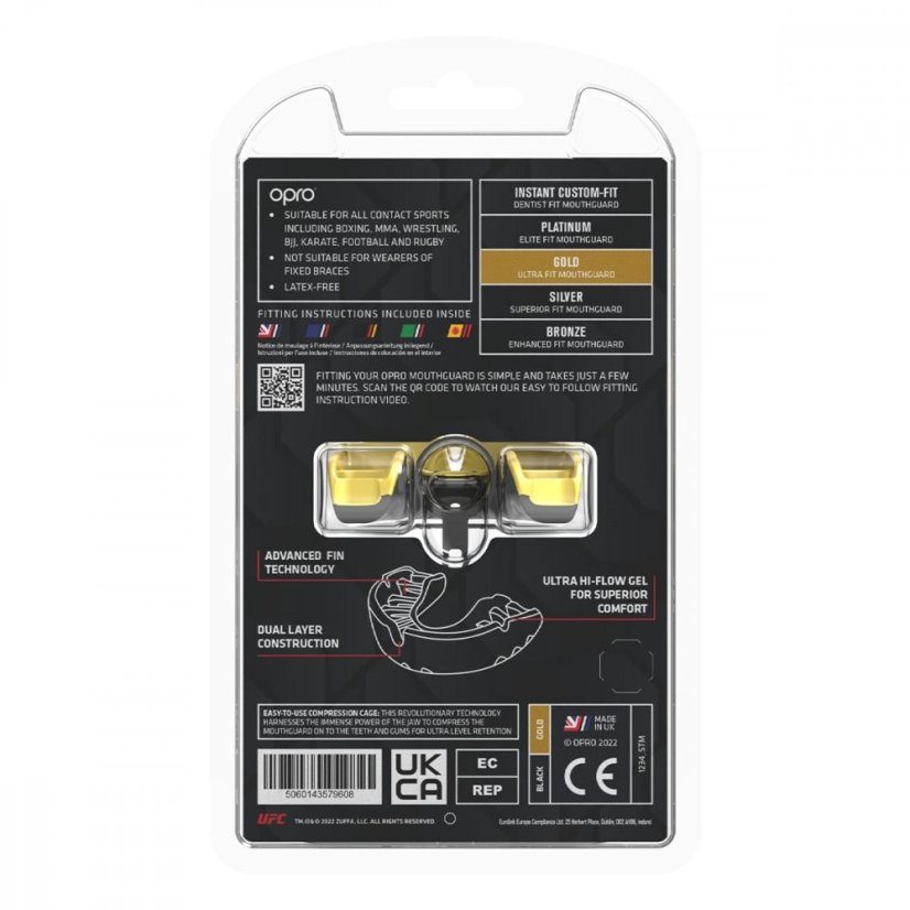 Opro Gold UFC Senior mouth guard