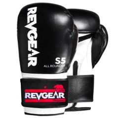 Boxerské rukavice REVGEAR S5 All Rounder - černá/bílá