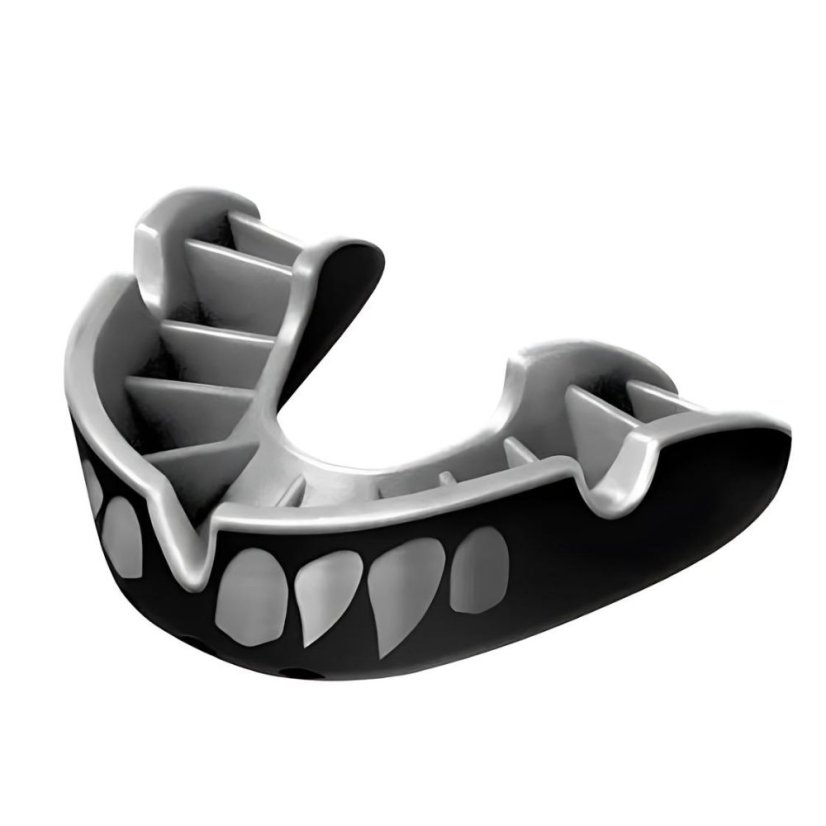 Opro Silver Jawz Senior mouth guard - black