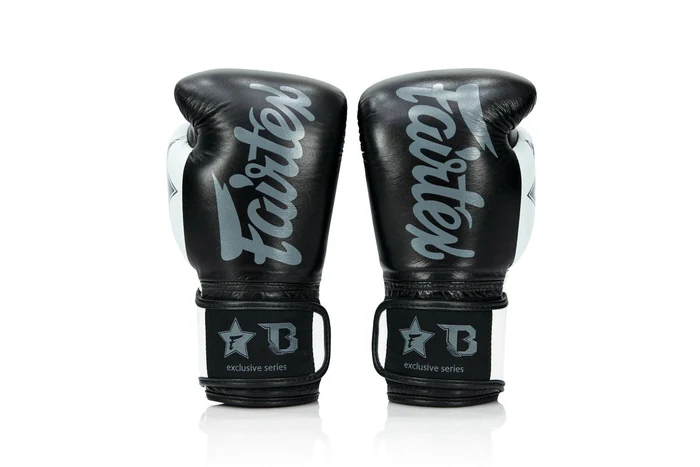 Mănuși box Fairtex FXB BG V2 - negru/alb