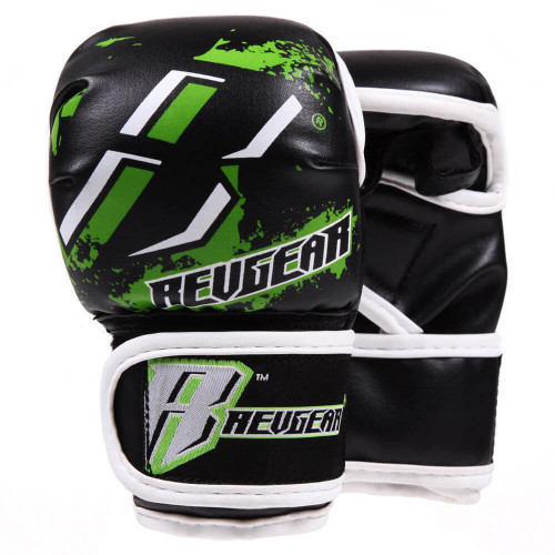 Detské MMA rukavice REVGEAR Deluxe Youth Series - zelená - Veľkosť: Youth S