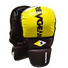 MMA tréninkové a sparingové rukavice REVGEAR Pro Series MS1 - žlutá