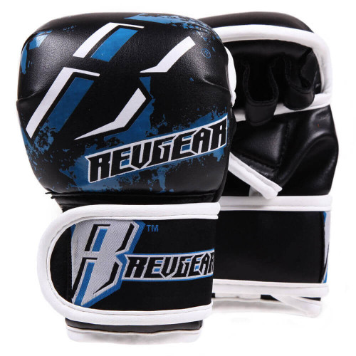 Detské MMA rukavice REVGEAR Deluxe Youth Series - modrá - Veľkosť: Youth S
