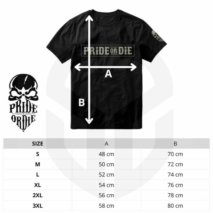 Férfi póló – PRiDEorDiE Violent Reality - Méret: XL