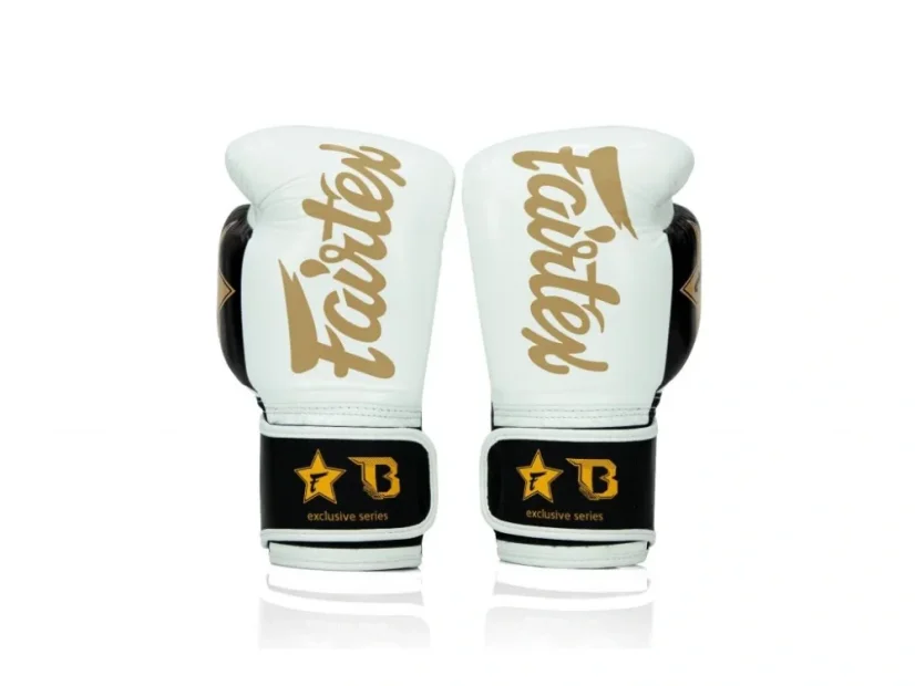 Boxkesztyű Fairtex FXB BG V2 - fehér/fekete