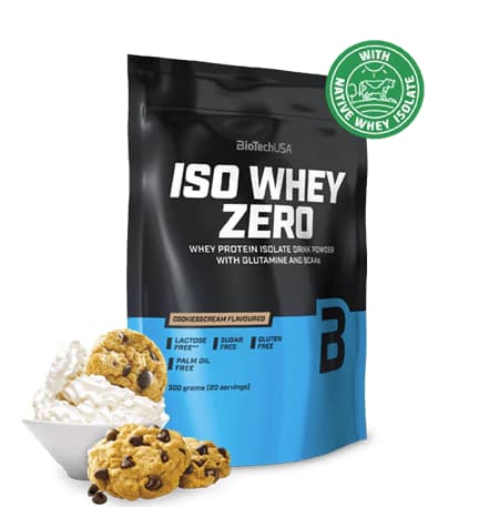 BioTech USA Iso Whey  ProteinZero 500g - Příchuť: Cookies & cream