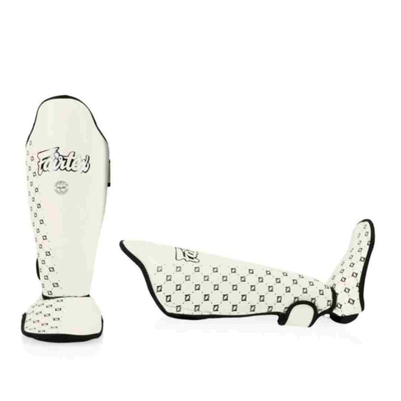 Fairtex tibiere SP5 - albă - Mărime: S