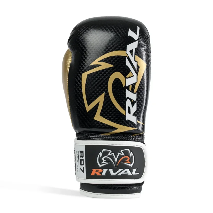 Pytlové rukavice Rival RB7 Fitness Plus – čierna/zlatá