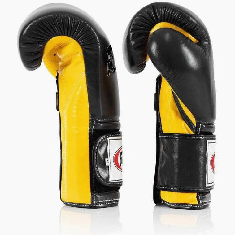 Mănuși de box FAIRTEX BGV9 Stil Mexican – negru/galben