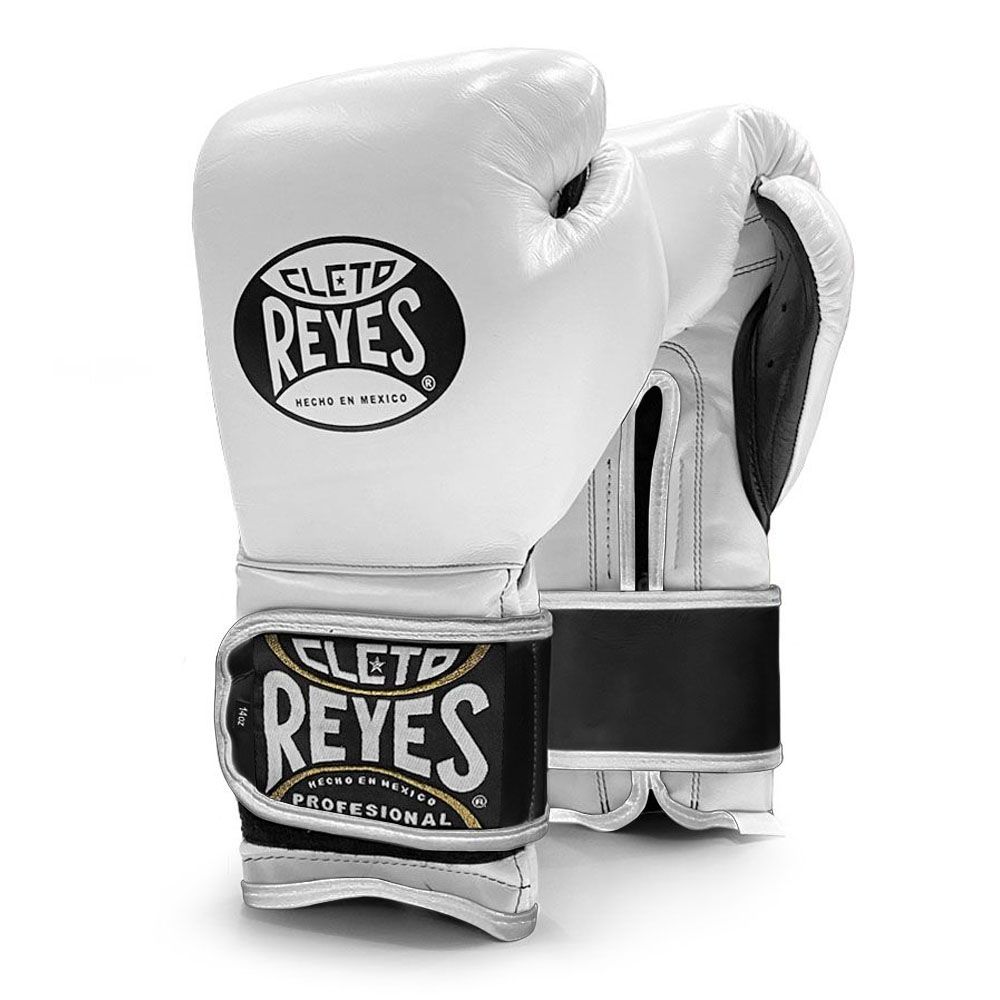 Cleto Reyes Velcro Training Boxing Gloves - white :: Senteso.com