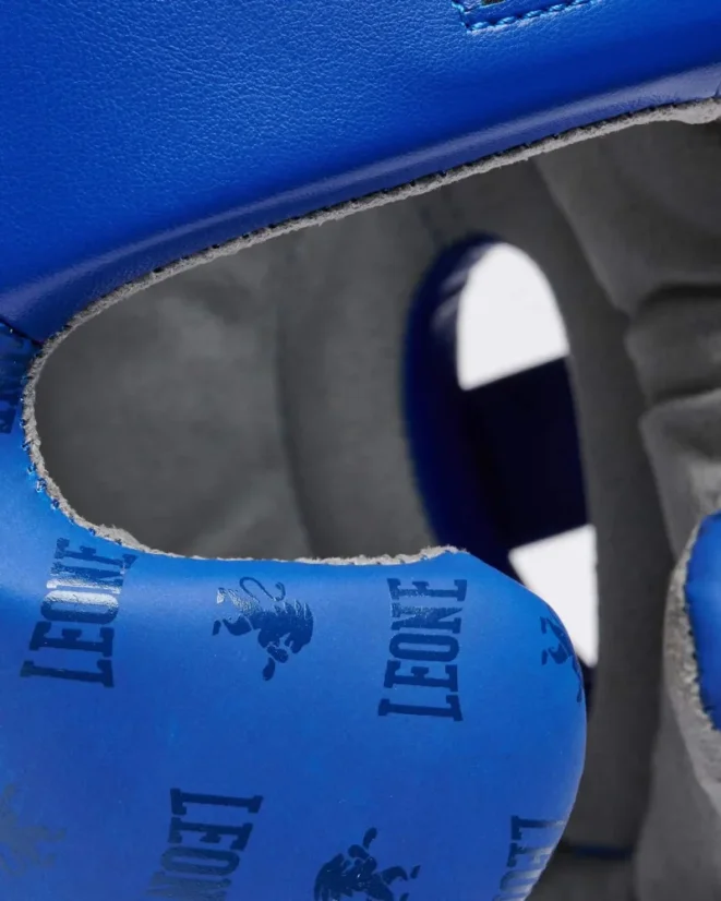 Kask Bokserski Leone CS445 DNA – niebieski - Wielkość: M