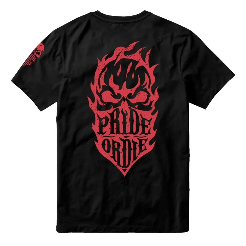 Męska koszulka PRiDEorDiE Recless Flames - Wielkość: L