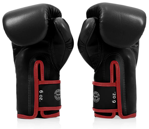 Boxing gloves Fairtex BGV14 - black/red - Weight of gloves: 14oz