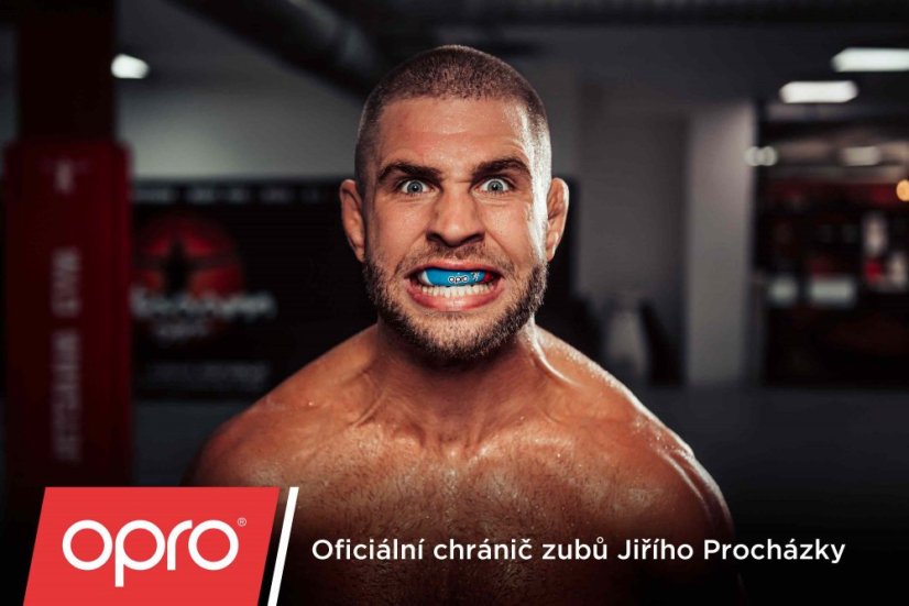 Chránič zubov Opro Instant Custom Fit Senior -  biela/zlatá