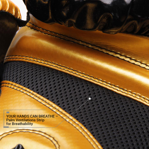 Boxerské rukavice REVGEAR Pinnacle - čierna/zlatá