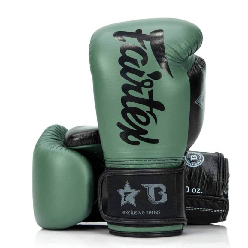Rękawice bokserskie Fairtex - Booster FXB BG V2 - zielone/czarno